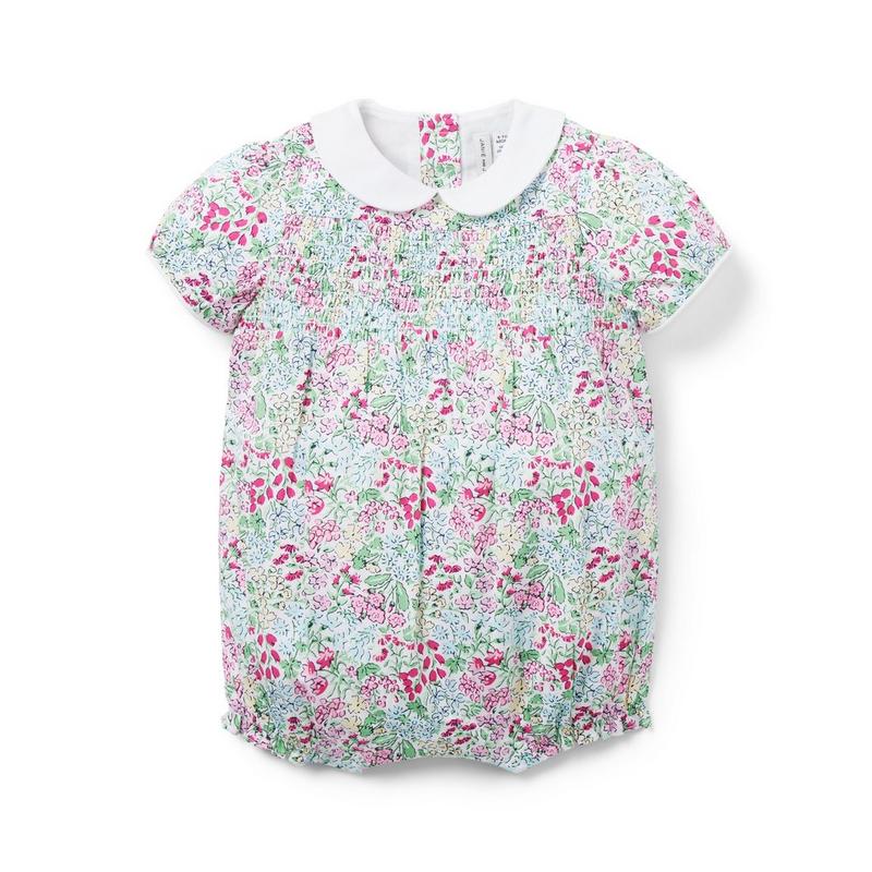 The Charlotte Floral Smocked Baby Romper - Janie And Jack